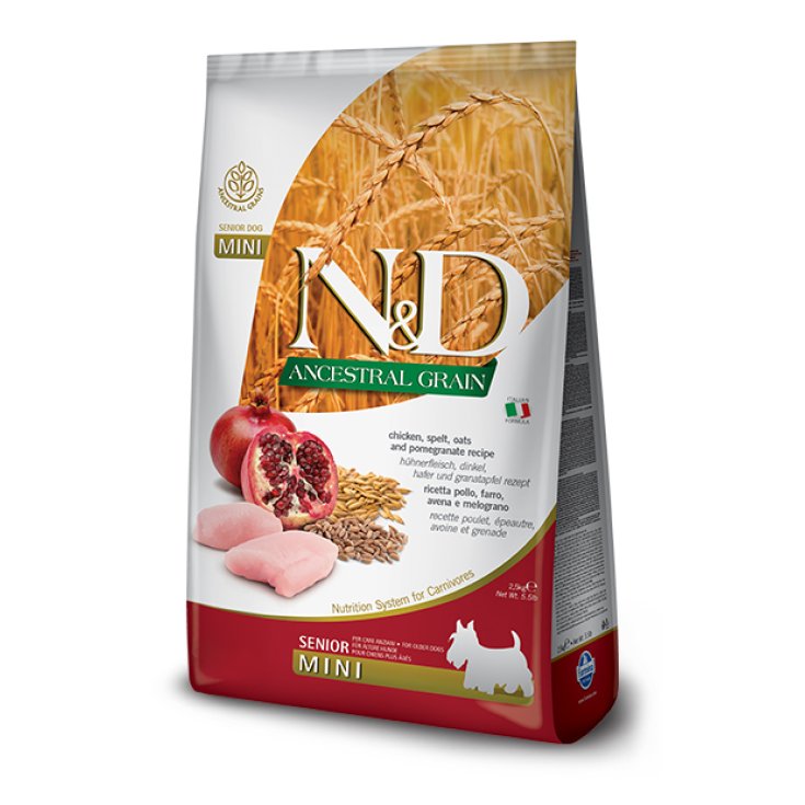 Natural & Delicious Ancestral Grain Senior Mini con Pollo e Melograno - 2,50KG