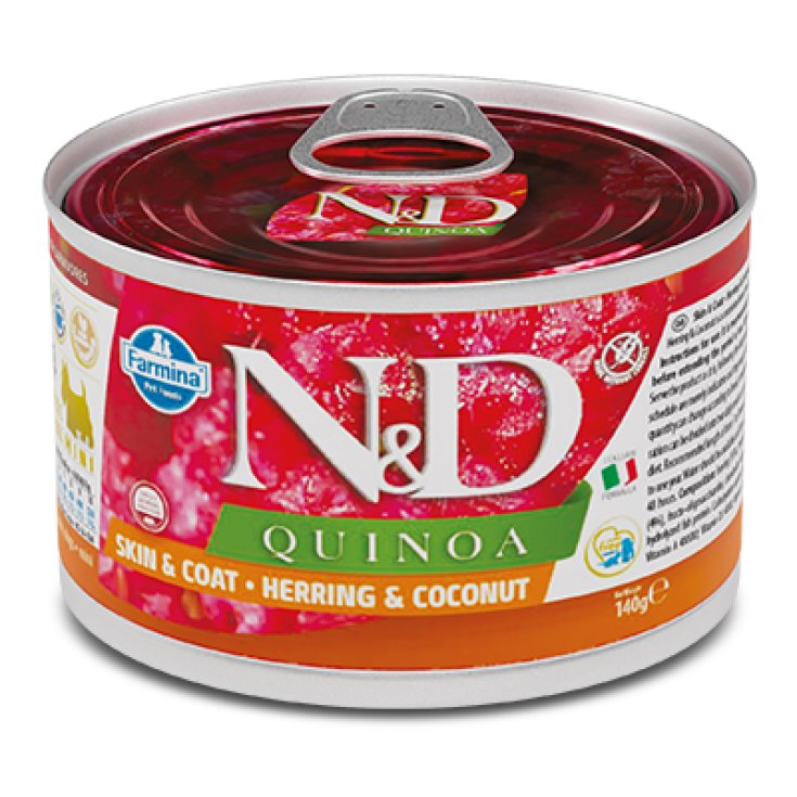 Natural & Delicious Quinoa Skin & Coat Mini con Aringa e Cocco	 - 140GR