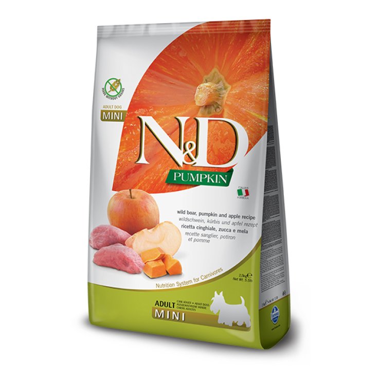 Natural & Delicious Pumpkin Grain Free Adult Mini con Cinghiale, Zucca e Mela - 2,50KG