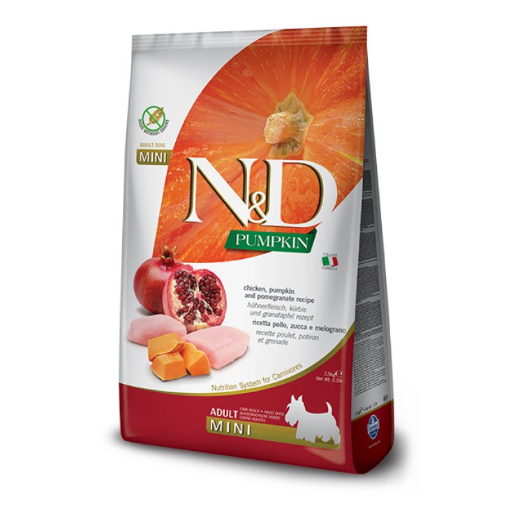 Natural & Delicious Pumpkin Grain Free Adult Mini con Pollo, Zucca e Melograno - 2,50KG