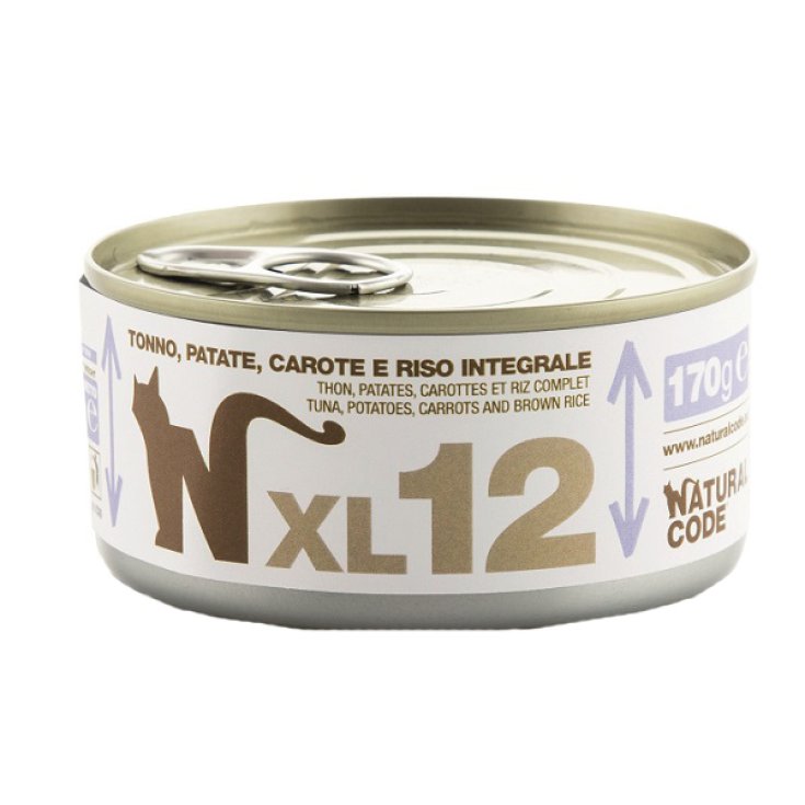 XL 12 con Tonno, Patate, Carote e Riso Integrale - 170GR