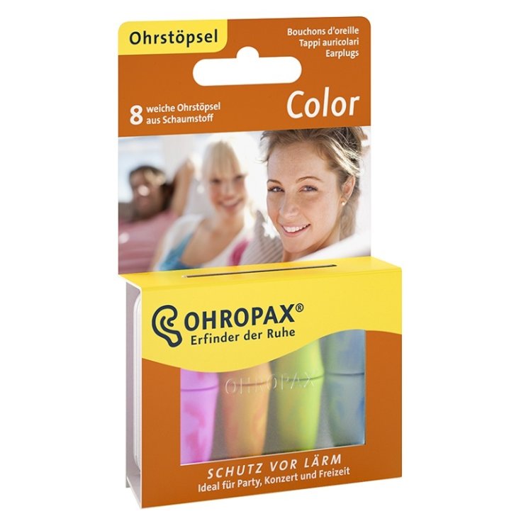 OHROPAX&nbsp;Color Tappi Auricolari Contro i Rumori 8 Pezzi