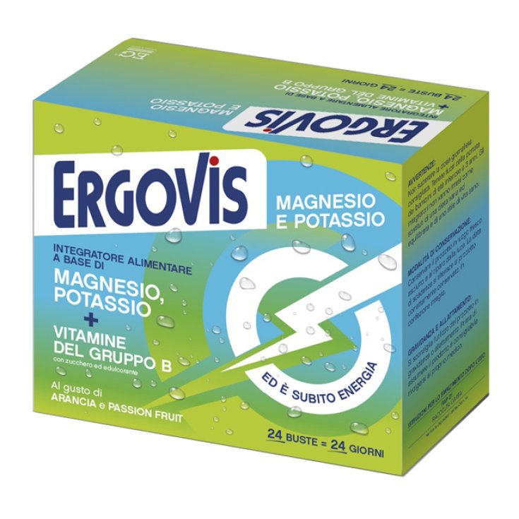 Ergovis Mg + K + Vit.B con Zucchero 24 Bustine