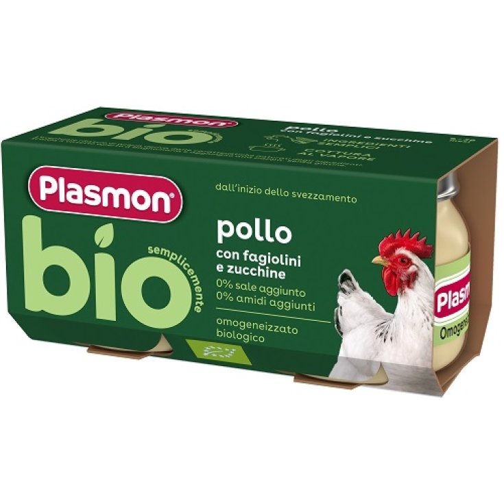 Omogeneizzto Pollo con Fagiolini e Zucchine Plasmon 2x80g
