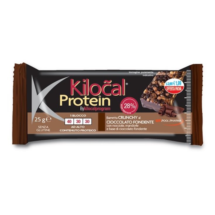 Protein Bar 28% Cioccolato Fondente&nbsp;Kilocal 25g