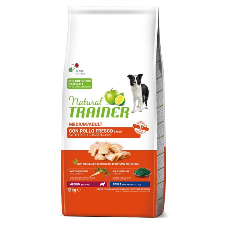 Medium/Adult con Pollo&nbsp;e Riso Natural Trainer 12Kg