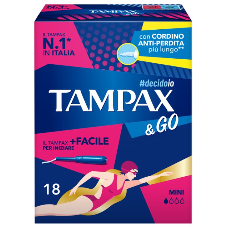 Tampax & Go Mini 18 Pezzi Tampax & Go Mini 18 Pezzi