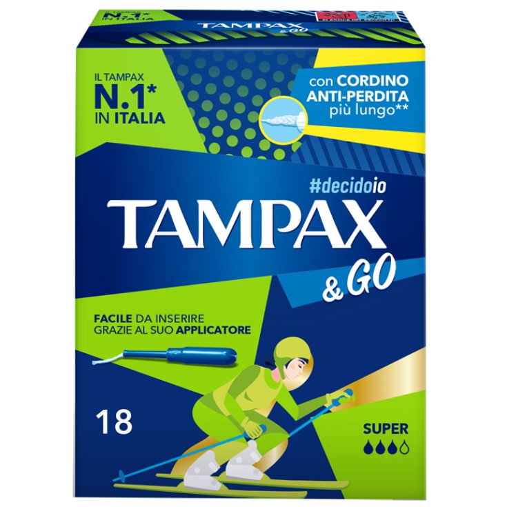Tampax & Go Super 18 Pezzi Tampax & Go Super 18 Pezzi