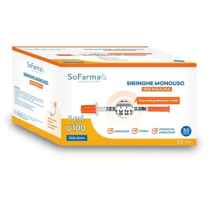SIRINGA INSULINA 1 30PZ SOFARM