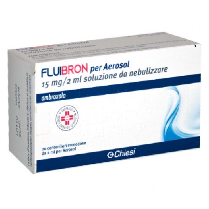 Fluibron Per Aerosol 15mg/2ml Chiesi 20 Flaconcini Da 2ml Fluibron Per Aerosol 15mg/2ml Chiesi 20 Flaconcini Da 2ml