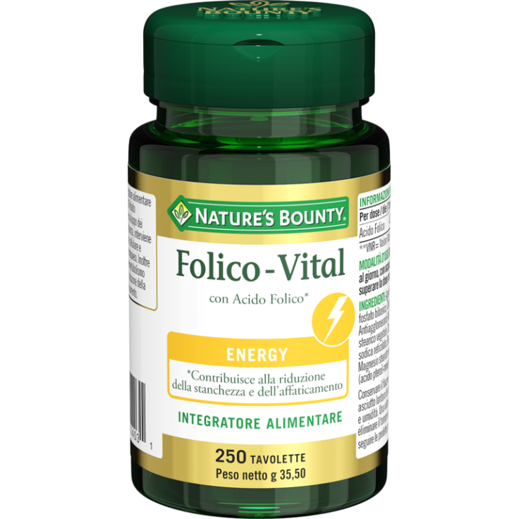 Folico-Vital Nature&rsquo;s Bounty 250 Tavolette