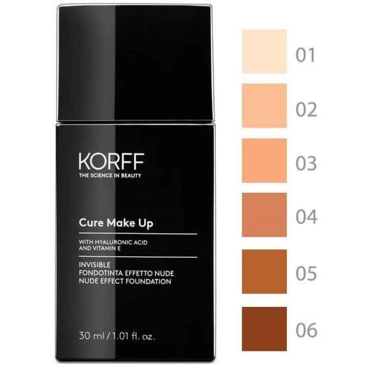 Fondotinta Invisible Effetto Nude Cure Make Up KORFF 06 30ml