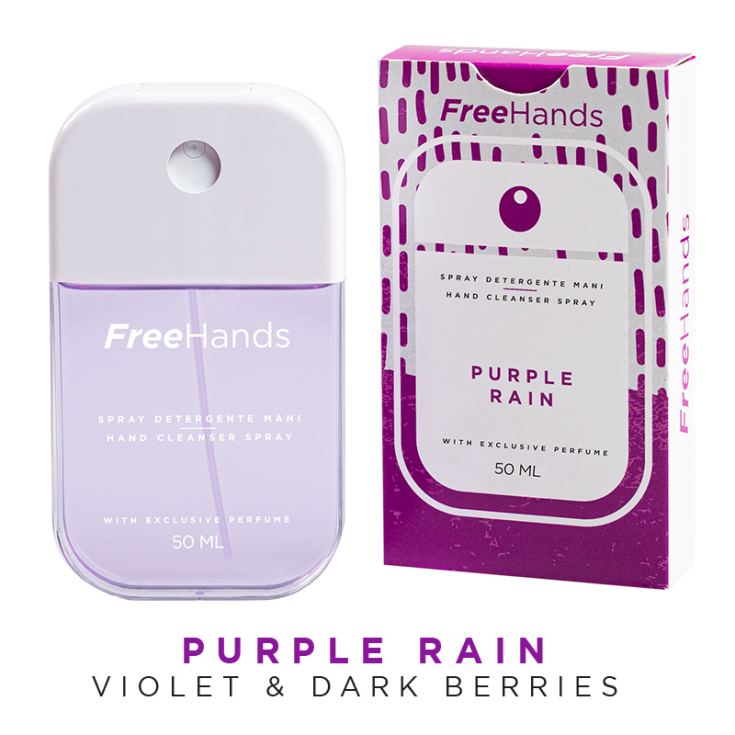 FreeHands Spray Detergente Mani Fragranza Purple Rain 50ml