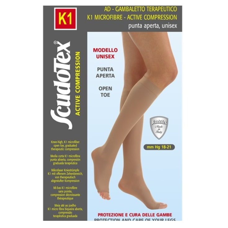 Gambaletto K1 Microfibra Punta Aperta ScudoTex Beige Taglia 5
