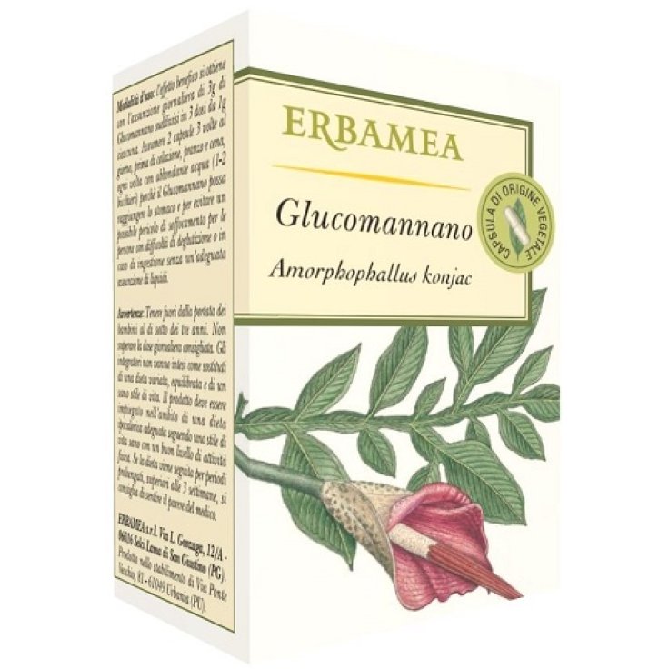 Glucomannano Erbamea 50 Capsule Vegetali
