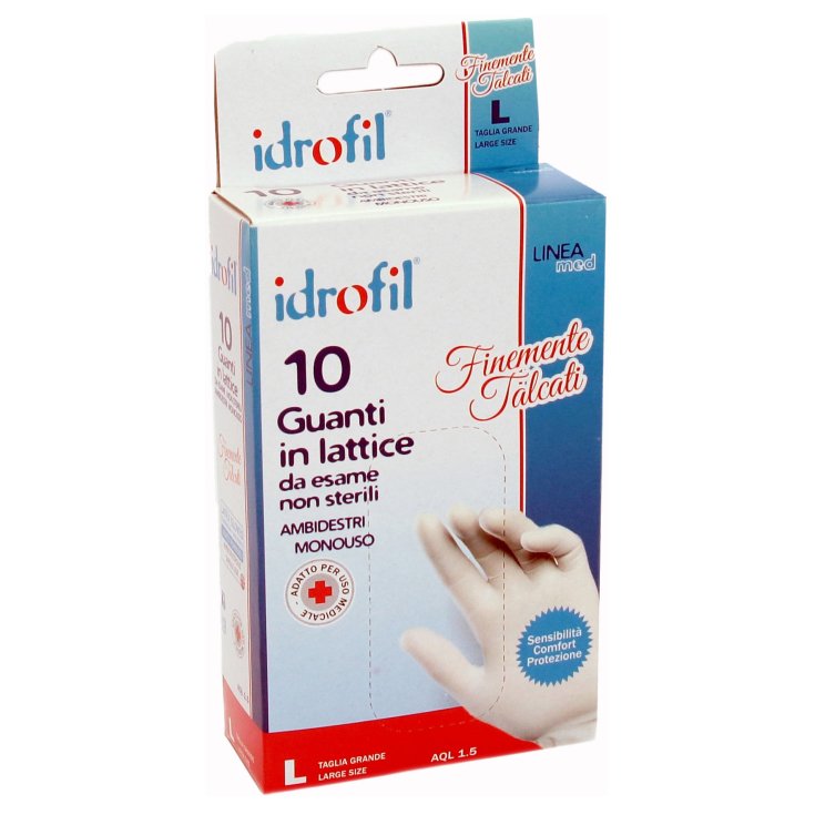 Guanti In Lattice Idrofil 10 Pezzi