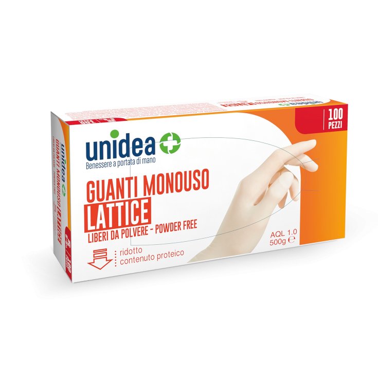 GUANTI IN LATTICE unidea Misura M 100 Pezzi
