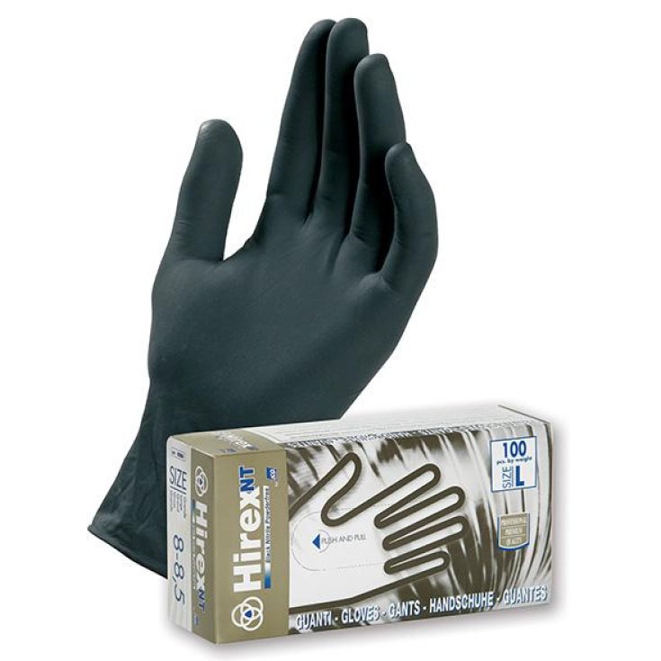 Guanti In Nitrile Black HirexNt 100 Pezzi