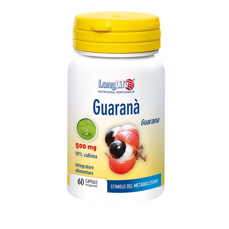 Guarana 500mg LongLife 60 Capsule Vegetali