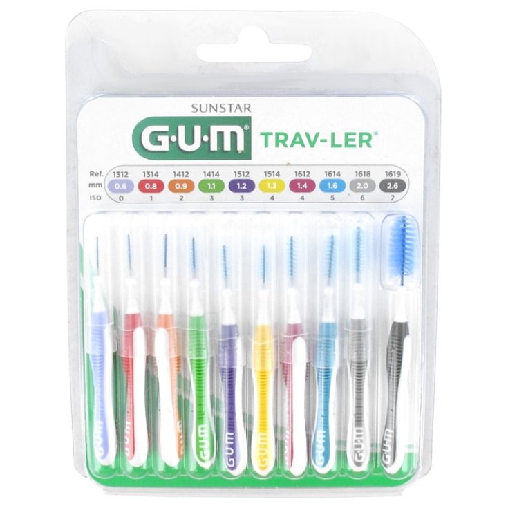 Gum&reg; Trav-Ler&reg; Scovolini Sunstar 10 Pezzi