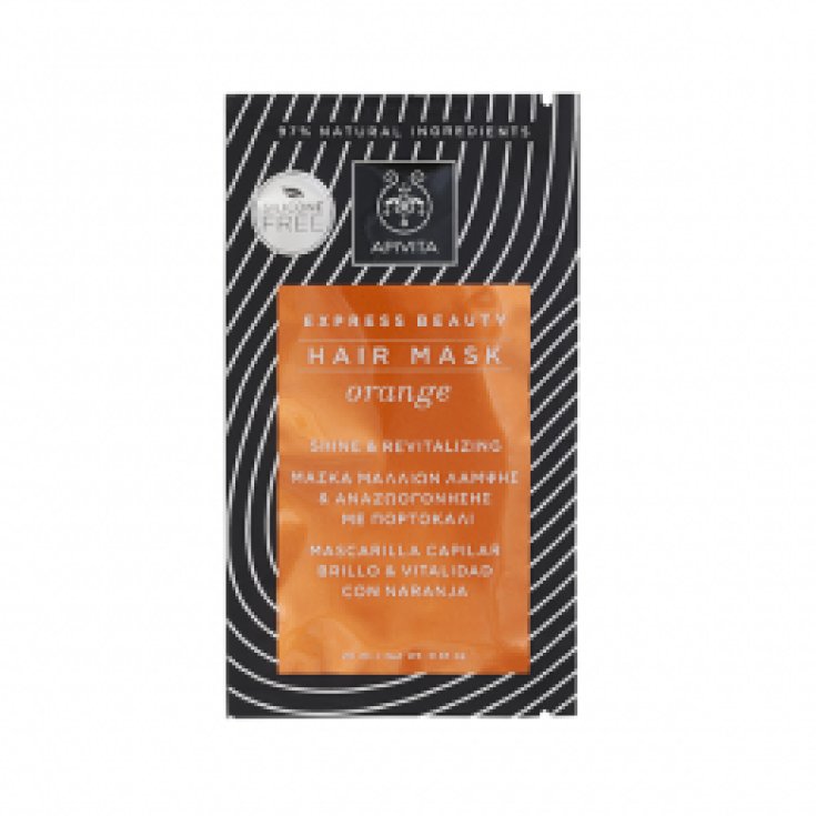 Express Beauty Hair Mask Orange Apivita 20ml