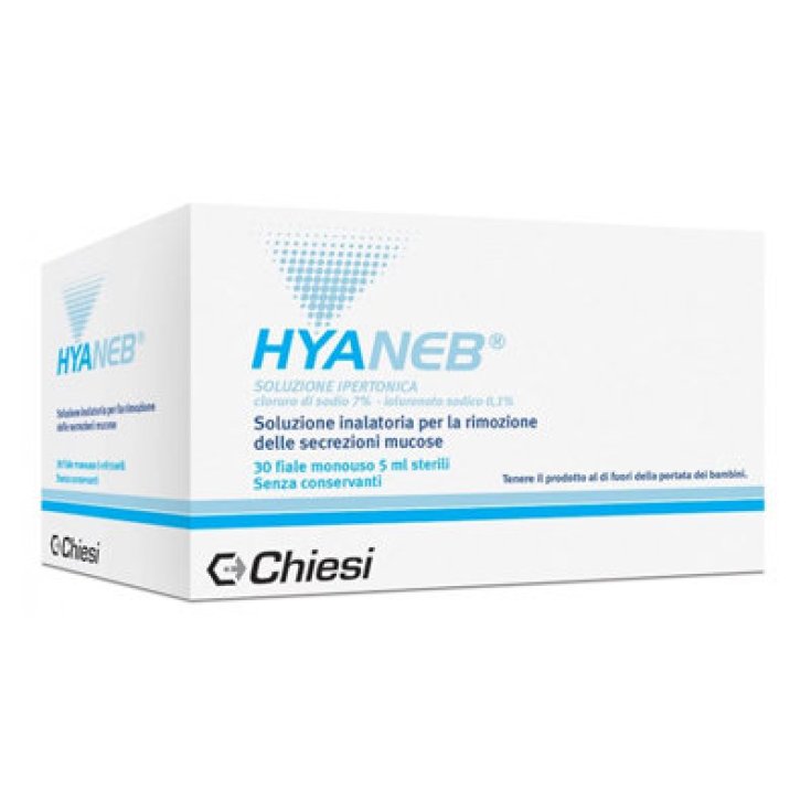 Hyaneb&reg; Soluzione Ipertonica Chiesi 30 Fiale Da 5ml