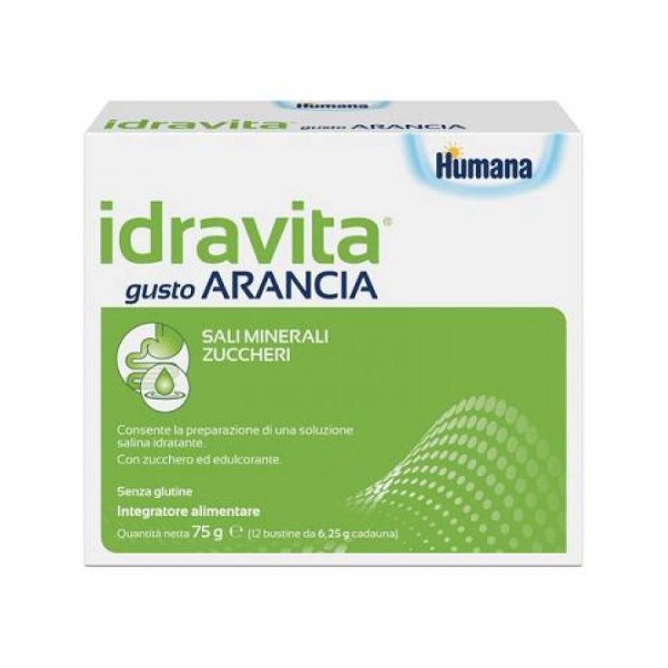 Idravita Humana 12 Bustine Gusto Arancia.