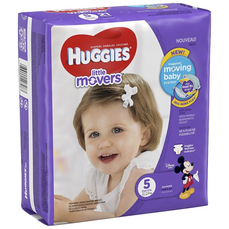 Little Movers Diaper Pants Huggies&reg; Pannolini 14 Pannolini Taglia 5