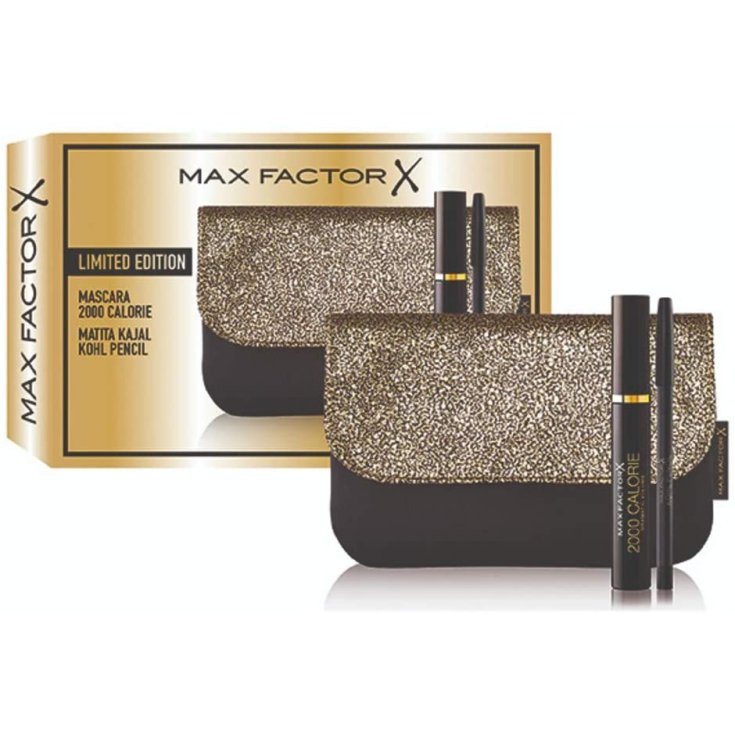 2000 Calorie Mascara + Kajal Khol Matita Occhi + Pochette MAX FACTOR 1 Kit Regalo