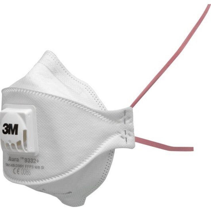 Mascherine Aura&trade; 9332+ Gen3 FFP3 3M&trade; 10 Pezzi + 10 Mascherine Chirurgiche Omaggio