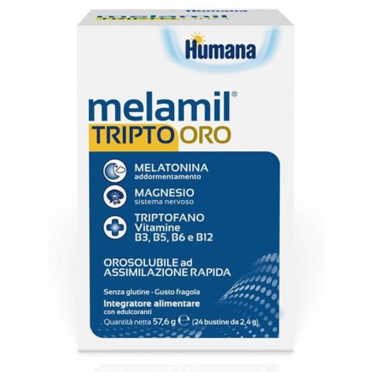 Melamil Tripto Oro Humana 24 Bustine Orosolubili