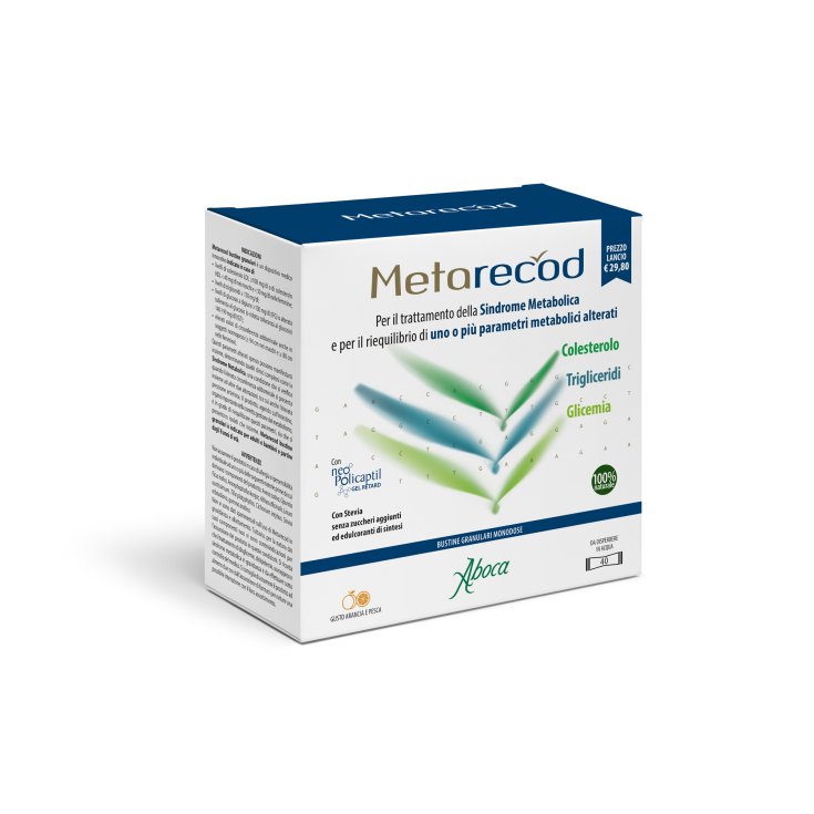 Metarecod Aboca 40 Bustine Arancia-Pesca