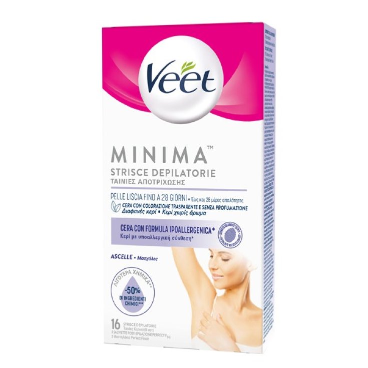 Minima&trade; Strisce Depilatorie Veet  16 Pezzi
