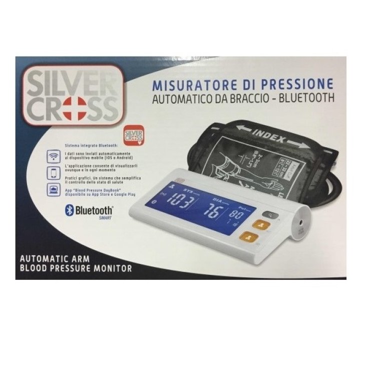 Misuratore Pressione Automatico Braccio Bluetooth Silver Cross
