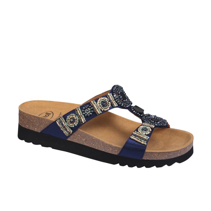 New Bogot&agrave; Scholl&reg; Sandalo Donna Bioprint&reg; Blu Misura 36