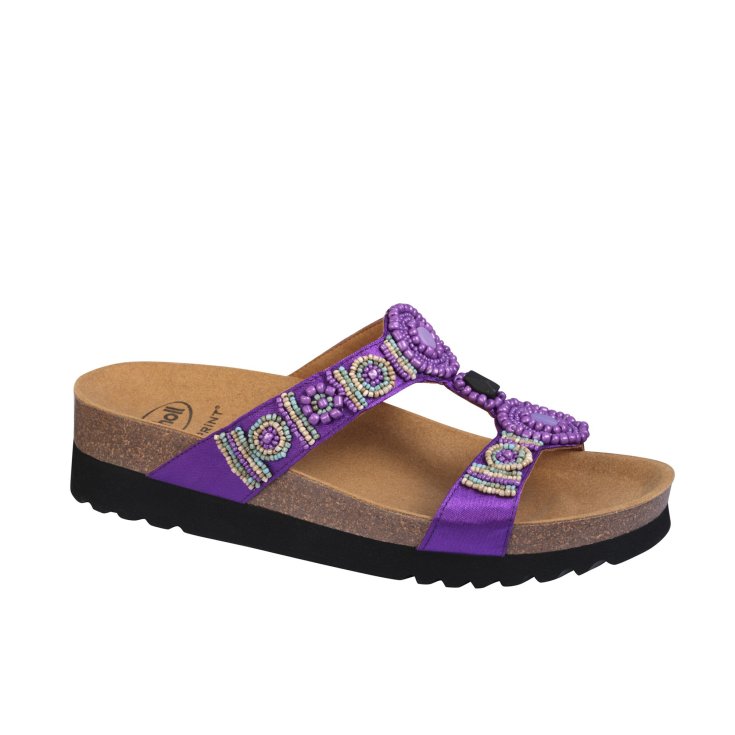 New Bogot&agrave; Scholl&reg; Sandalo Donna Bioprint&reg; Viola Misura 40