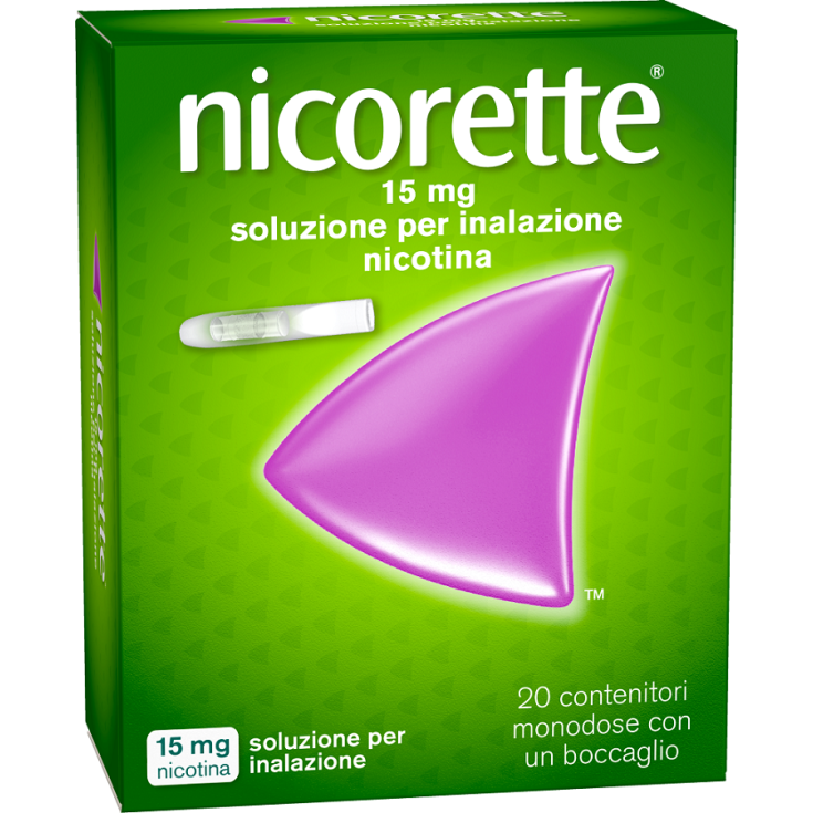 Nicorette 20 Inalatori Monodose Smettere di Fumare