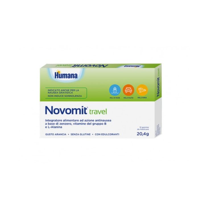 Novomit Travel Humana 12 Gomme Da Masticare