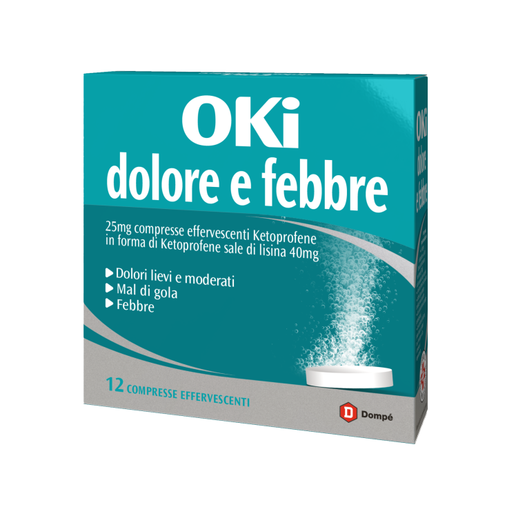 Oki Dolore E Febbre Domp&eacute; 12 Compresse Effervescenti
