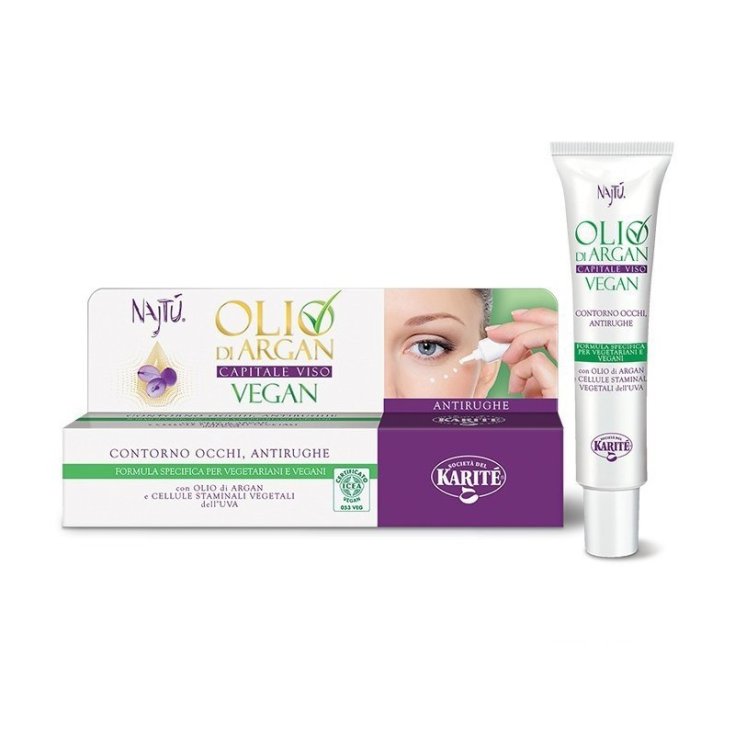 Olio di Argan Vegan Contorno Occhi Njt&ugrave; 15ml
