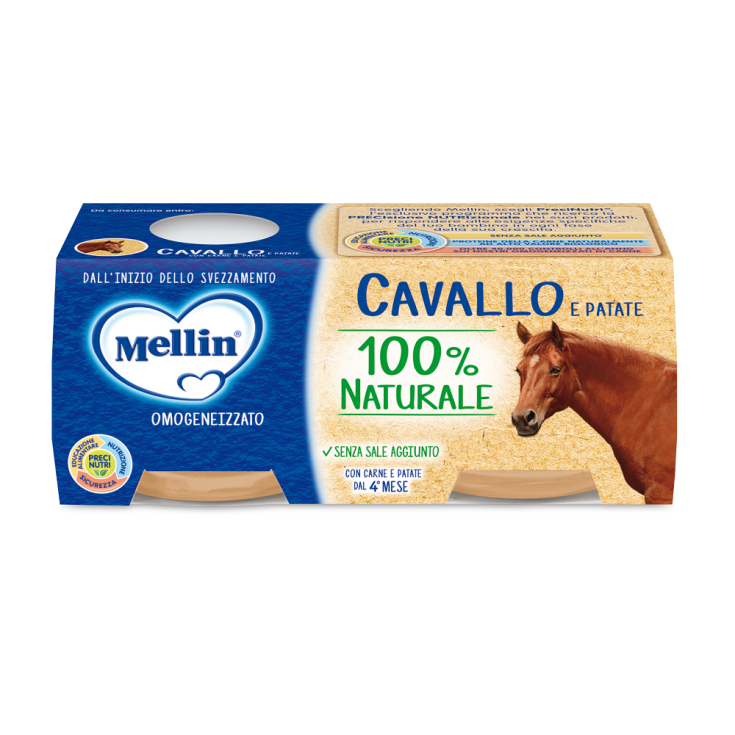 Omogeneizzati Di Carne Cavallo Con Patate Mellin 2x80g