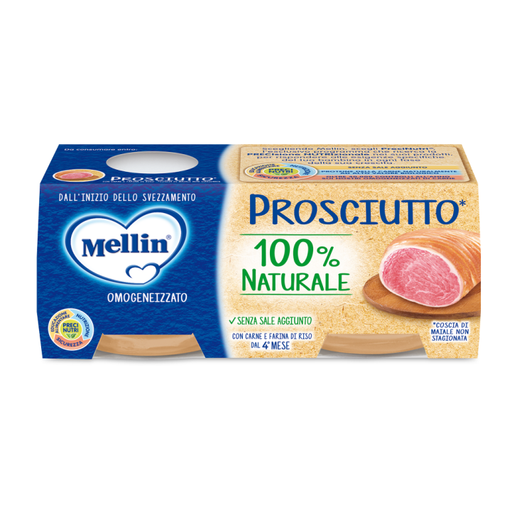 Omogeneizzati Di Carne Prosciutto Mellin 2x80g