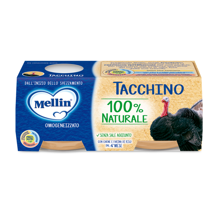 Omogeneizzati Di Carne Tacchino Mellin 2x80g