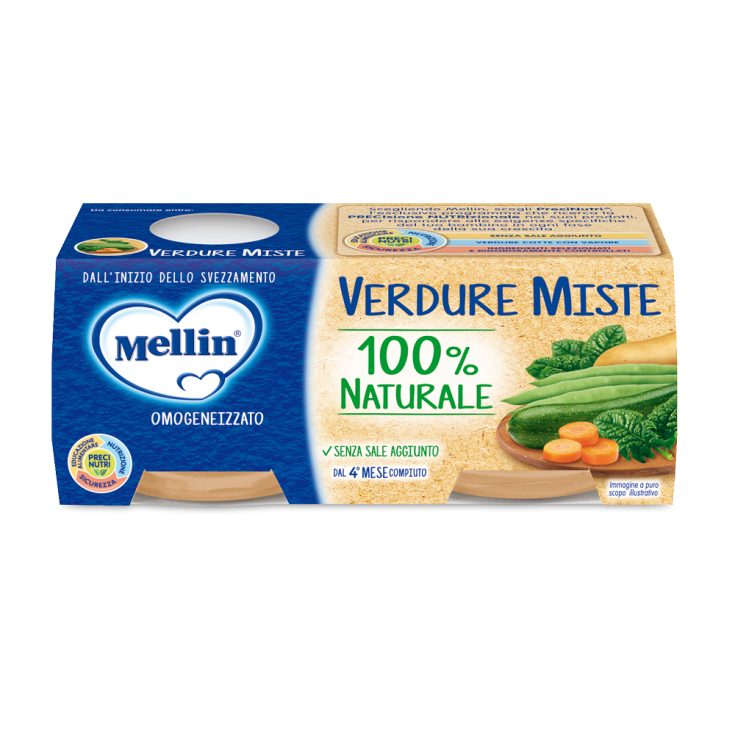 Omogeneizzato Di Verdure Miste Mellin 2x80g