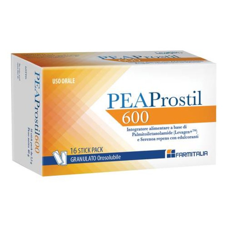 PEA Prostil 600 Farmitalia 16 Stick Pack Orosolubili PEA Prostil 600 Farmitalia 16 Stick Pack Orosolubili