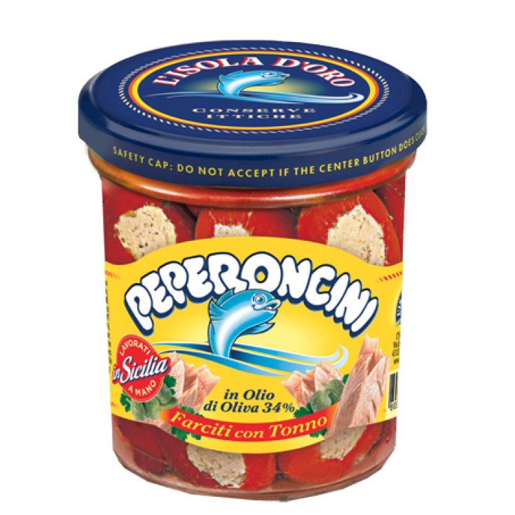 Peperoncini Farciti In Olio Di Oliva L'ISOLA D'ORO 190g