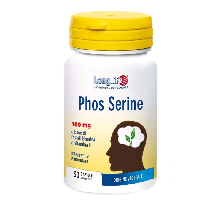 Phos Serine 100mg LongLife 30 Capsule Vegetali