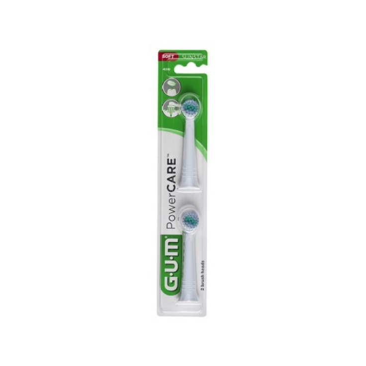 Sunstar Gum Gomma Power Care Ricambio Spazzola Elettrica 2 Unit&agrave;