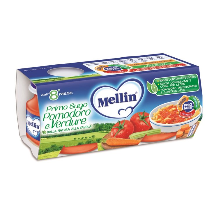 Primo Sugo Pomodoro E Verdure Mellin 2x80g