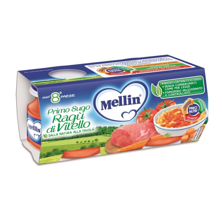Primo Sugo Rag&ugrave; Di Vitello Mellin 2x80g